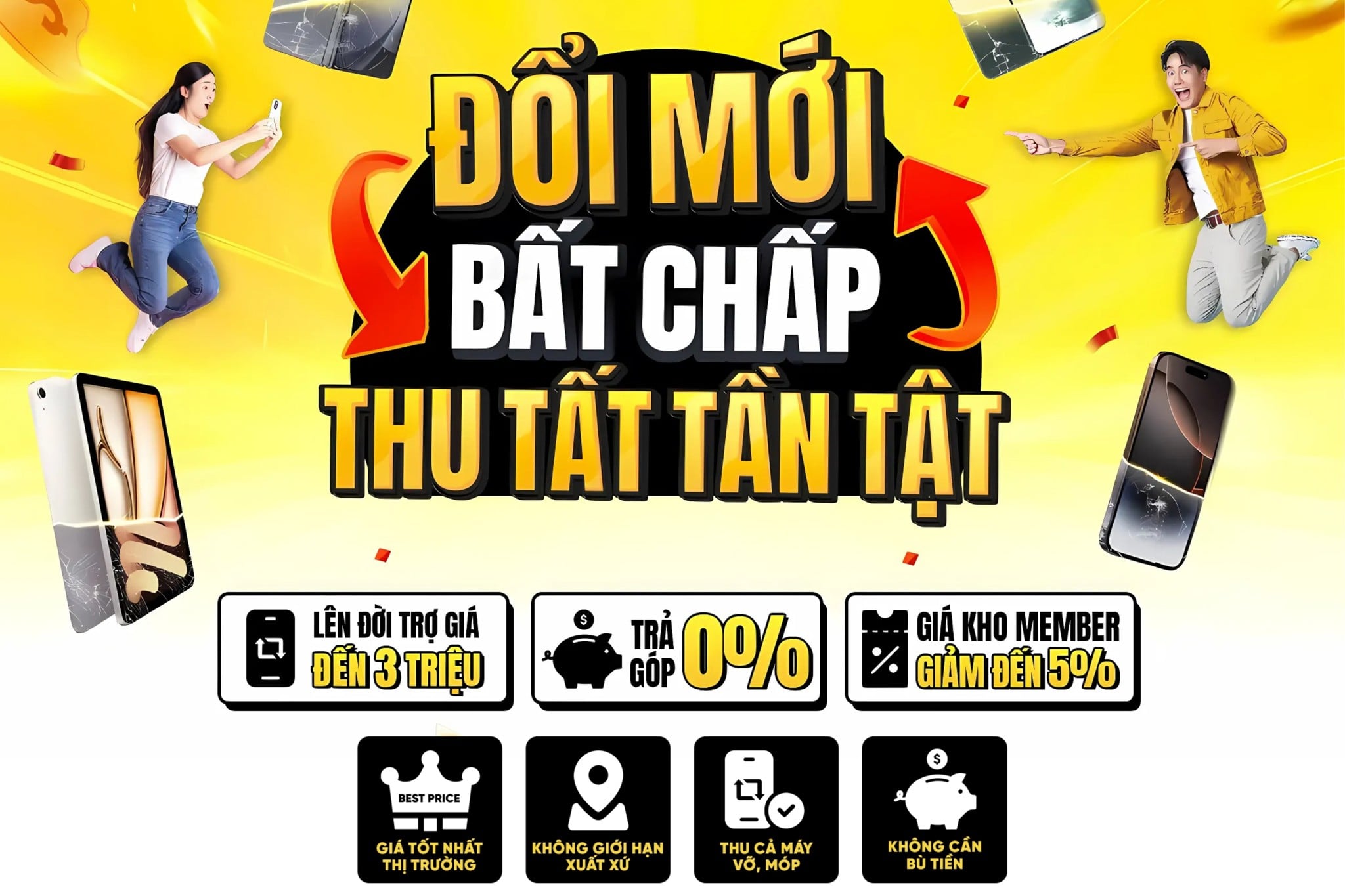 THU CŨ ĐỔI MỚI - ƯU ĐÃI KHỦNG TỪ DI ĐỘNG 3 TỐT!