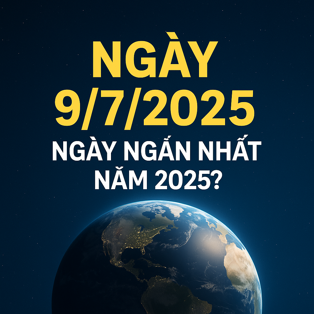 Ngày 9/7/2025 – Vì sao lại là ngày ngắn nhất năm? Khoa học giải thích ra sao?