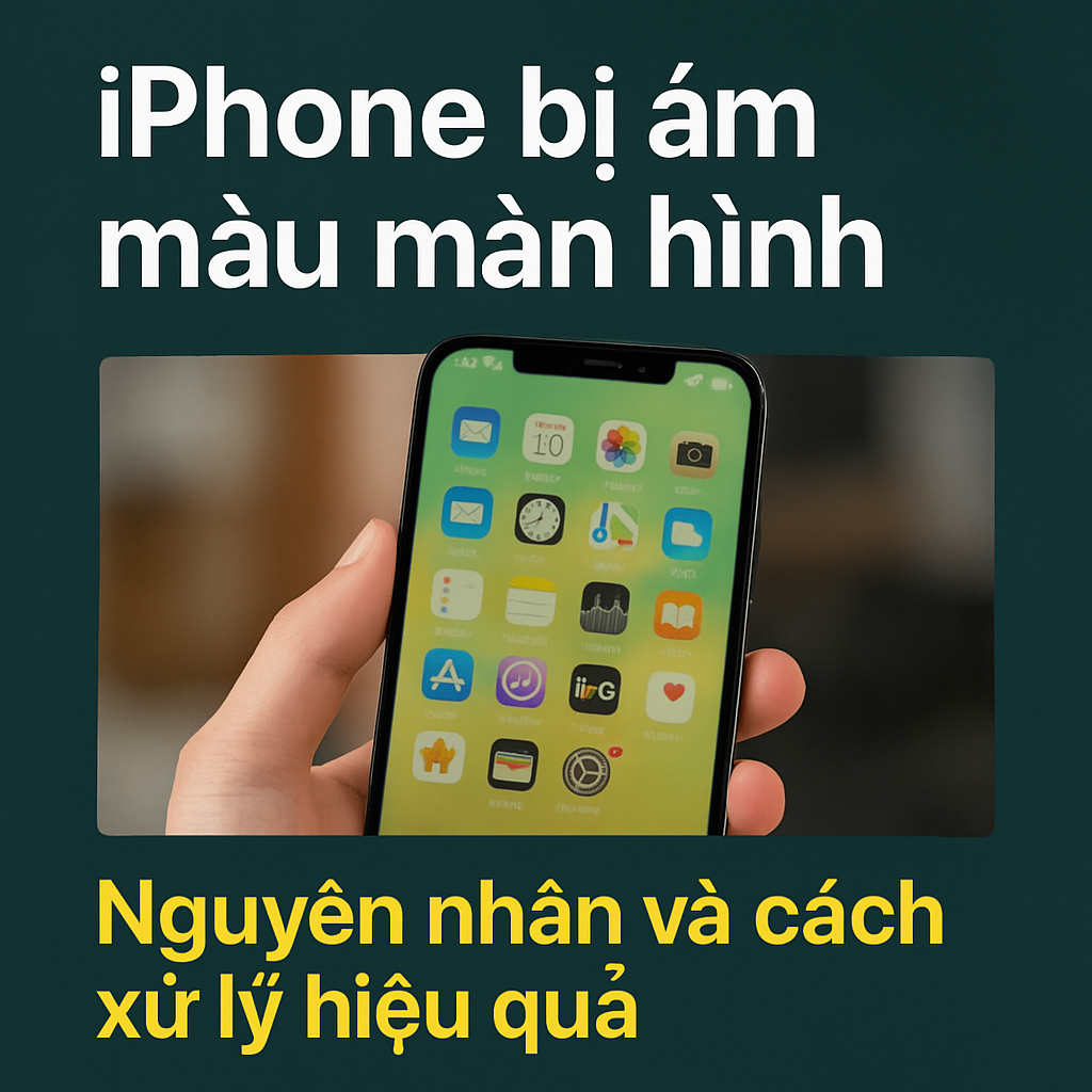 Nguyên Nhân Khiến iPhone Bị Ám Màu Màn Hình Và Cách Xử Lý Hiệu Quả