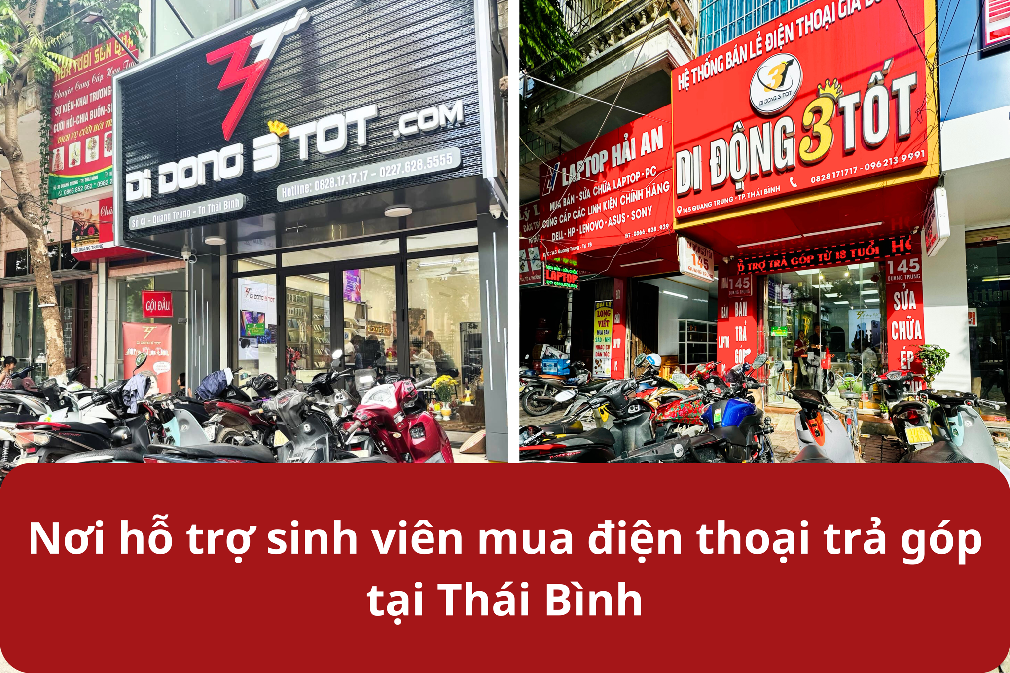 Nơi hỗ trợ sinh viên mua điện thoại trả góp tại Thái Bình
