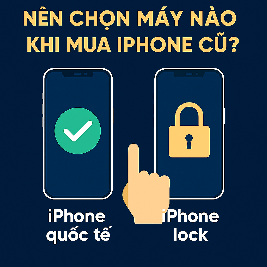 Phân biệt iPhone quốc tế và iPhone lock: Nên chọn máy nào khi mua iPhone cũ?
