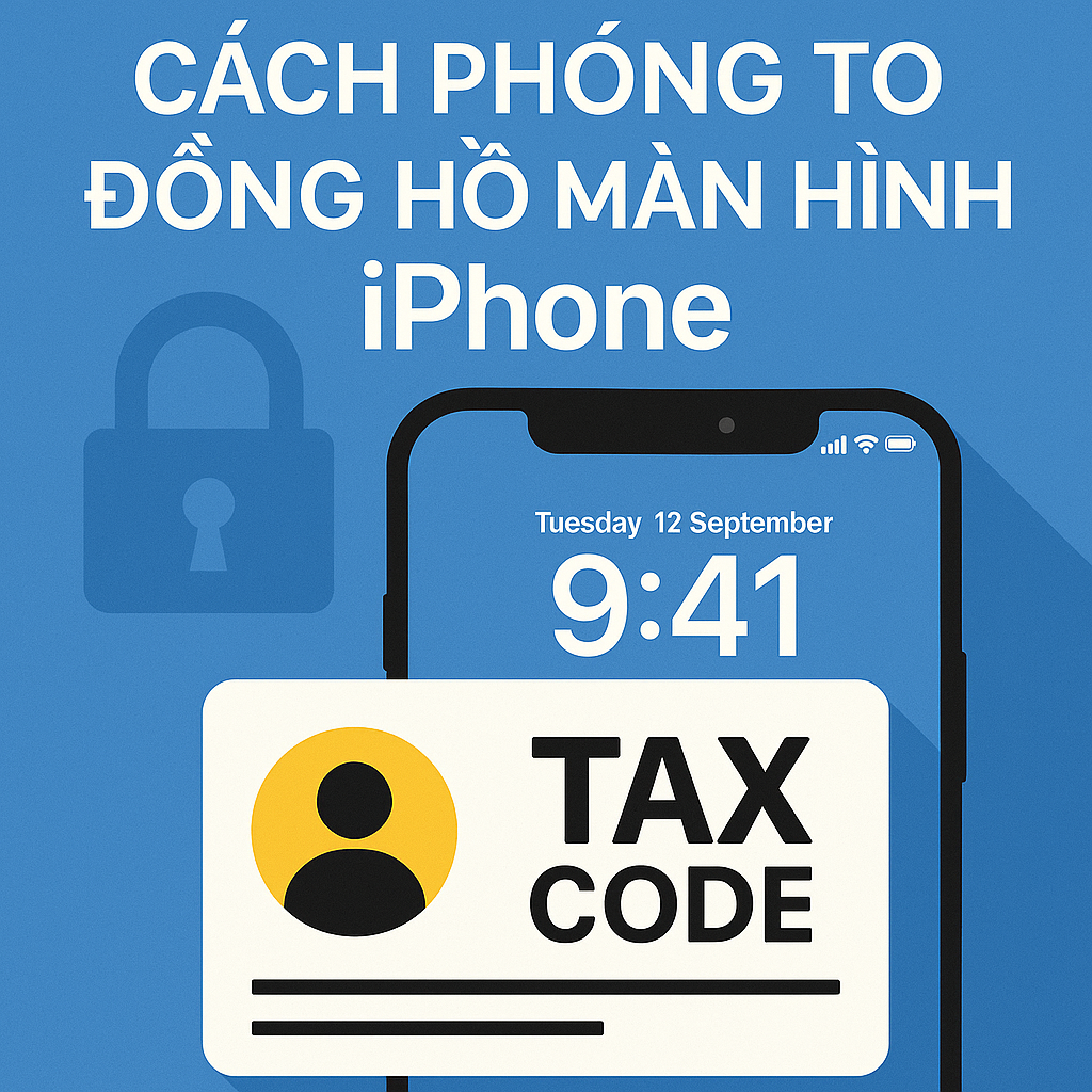 Cách phóng to đồng hồ màn hình khóa iPhone trên iOS 26 – Dễ nhìn hơn, độc đáo hơn