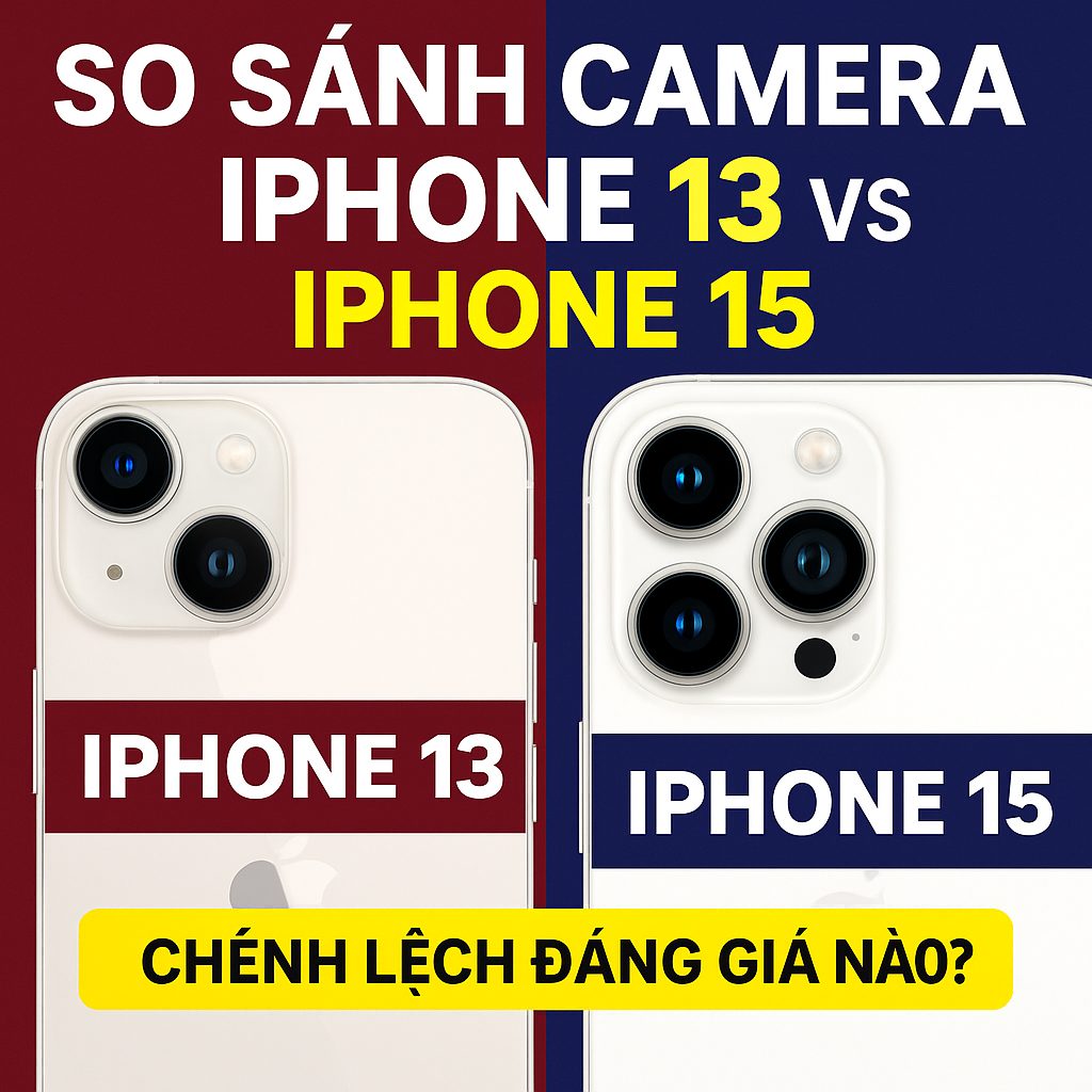 So sánh camera iPhone 13 vs iPhone 15: Chênh lệch đáng giá nào?