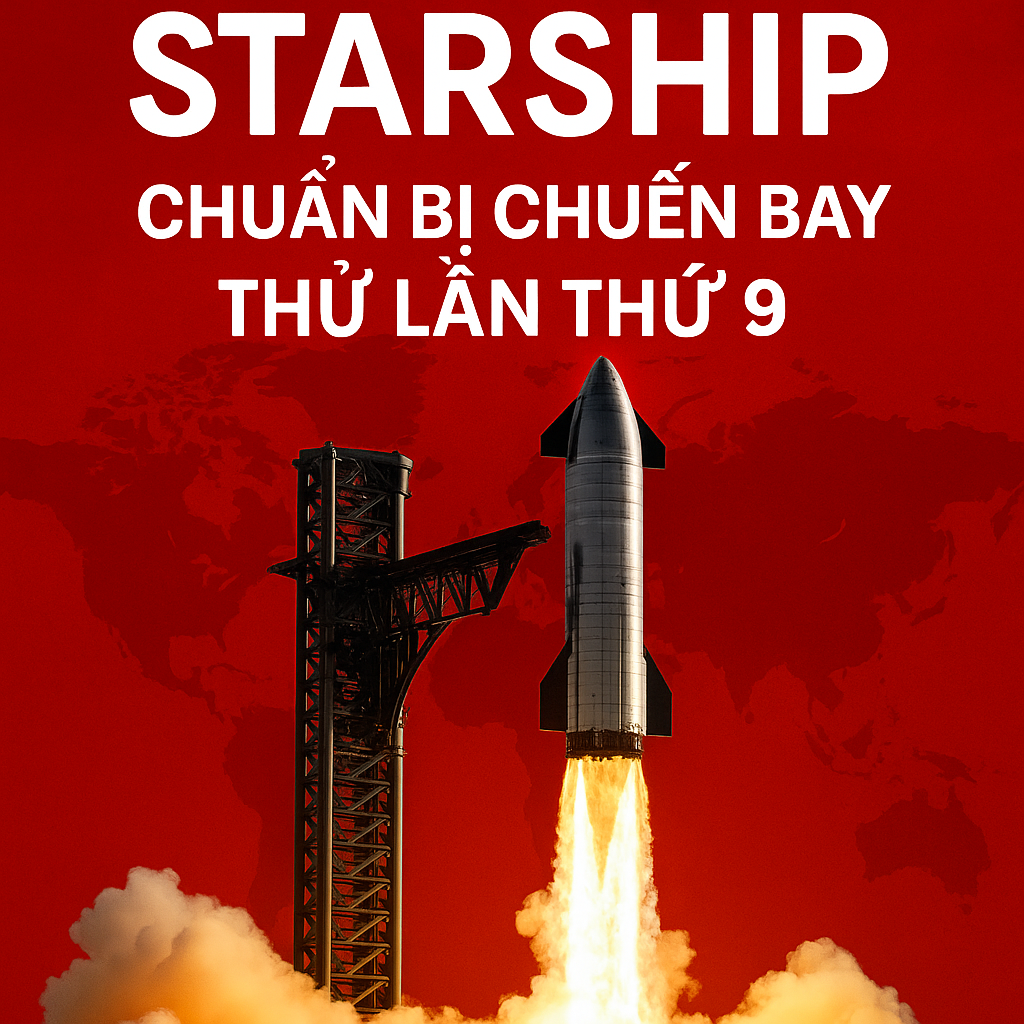 SpaceX chuẩn bị phóng thử Starship lần thứ 9 sau 2 thất bại liên tiếp