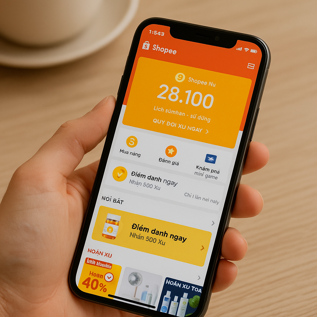 Sử dụng Shopee Xu để tiết kiệm khi mua hàng