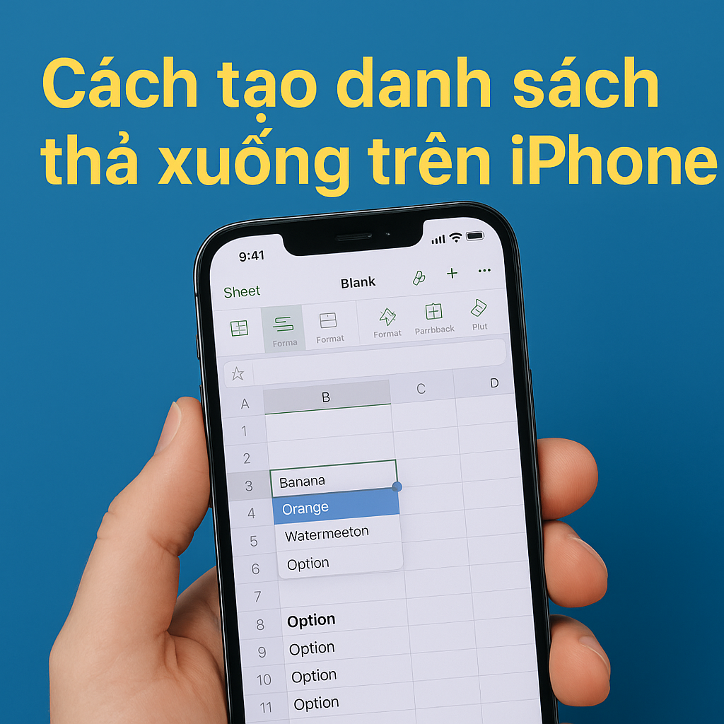 Sử dụng tính năng chia sẻ file Trang Tính từ iPhone cho nhóm làm việc