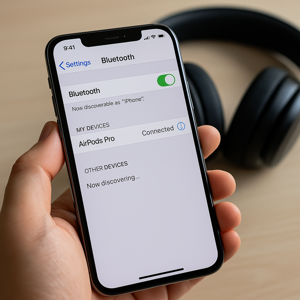 iPhone không phát tiếng dù đã mở loa – Nguyên nhân có thể là tai nghe Bluetooth vẫn kết nối ngầm