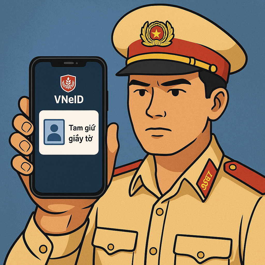 Từ 2025, giấy tờ tài xế sẽ bị tạm giữ trực tuyến trên VNeID nếu liên quan tai nạn