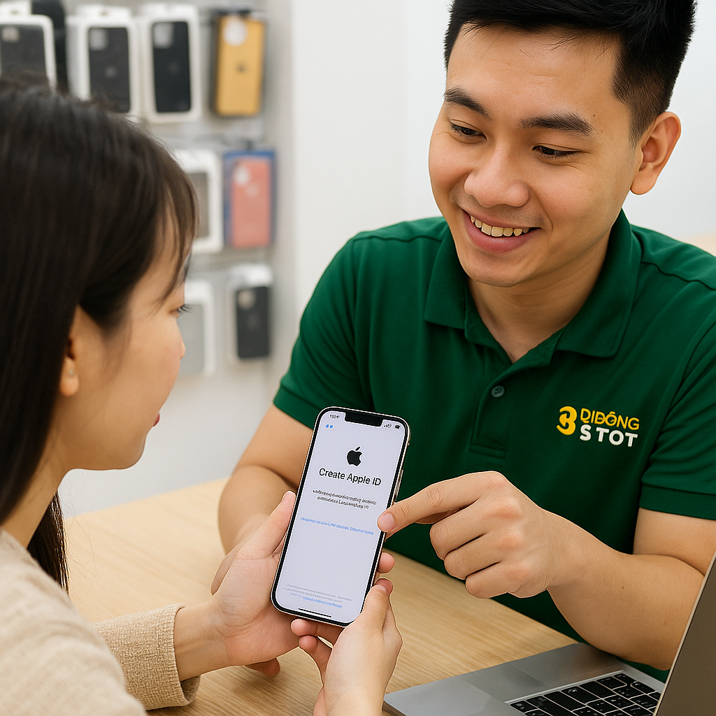 Hướng dẫn tạo Apple ID trên iPhone – Dành cho khách hàng mới tại Thái Bình
