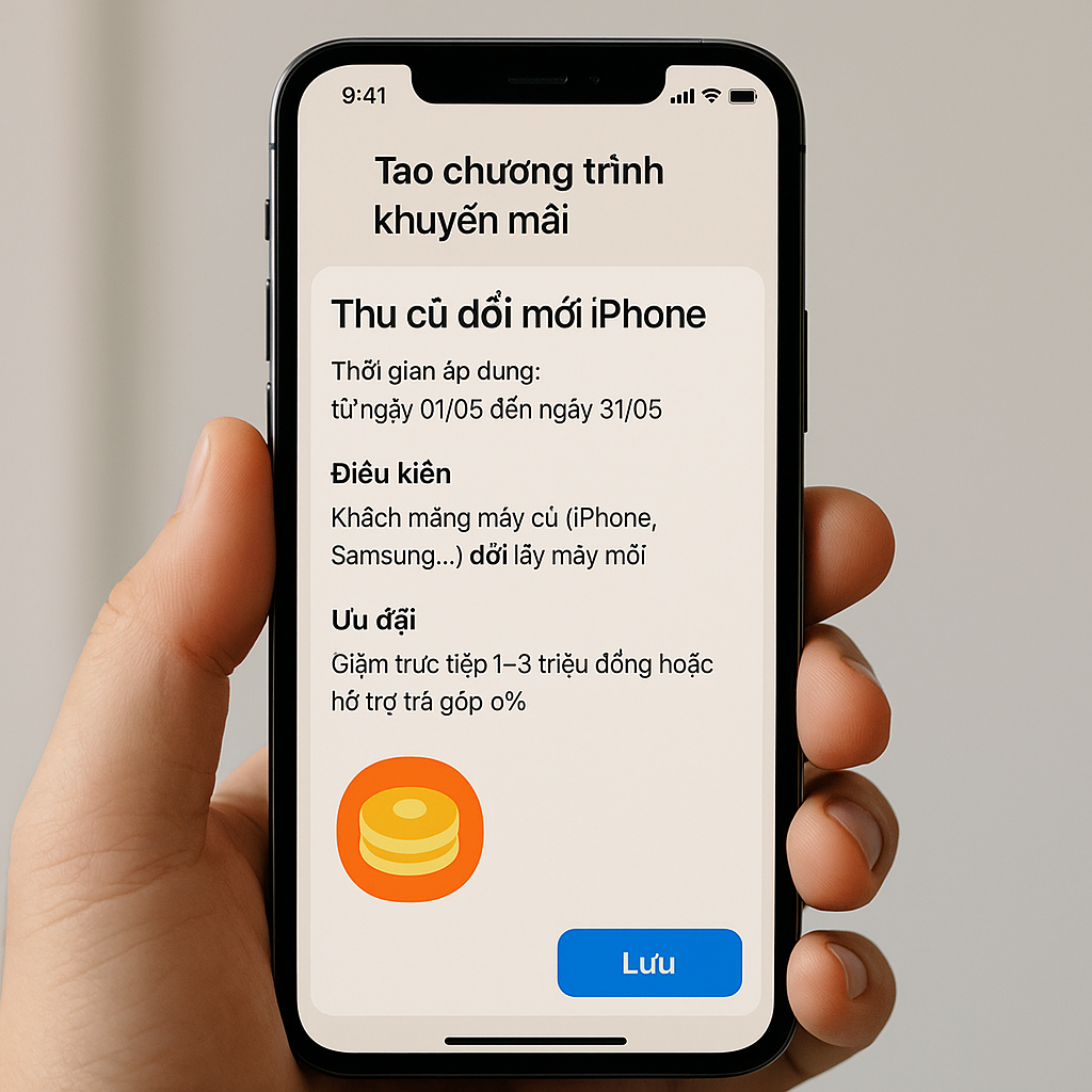 Tạo chương trình khuyến mãi trên Pancake Mobile