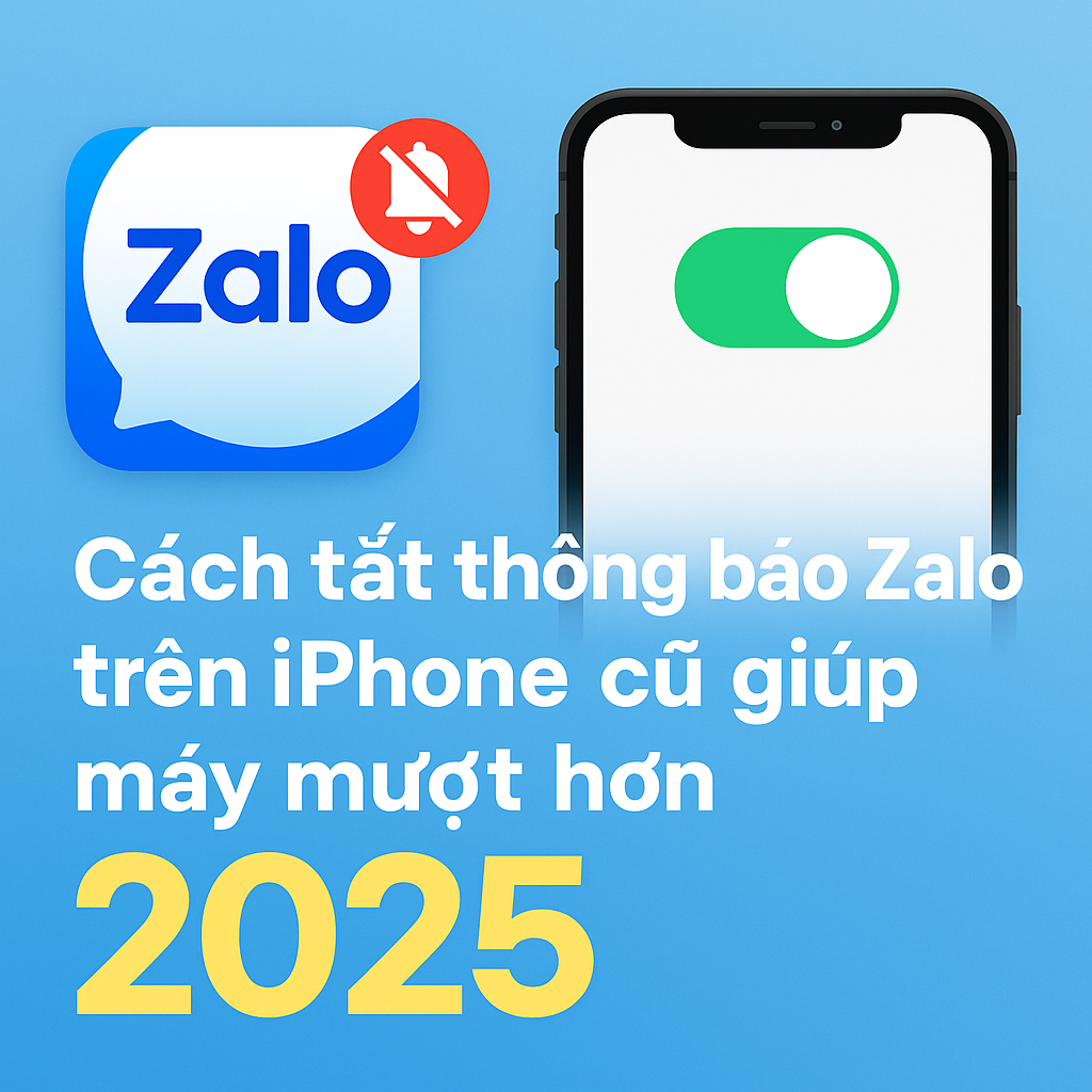 Hướng dẫn cách tắt thông báo Zalo trên iPhone giúp iPhone cũ hoạt động mượt mà hơn (2025)