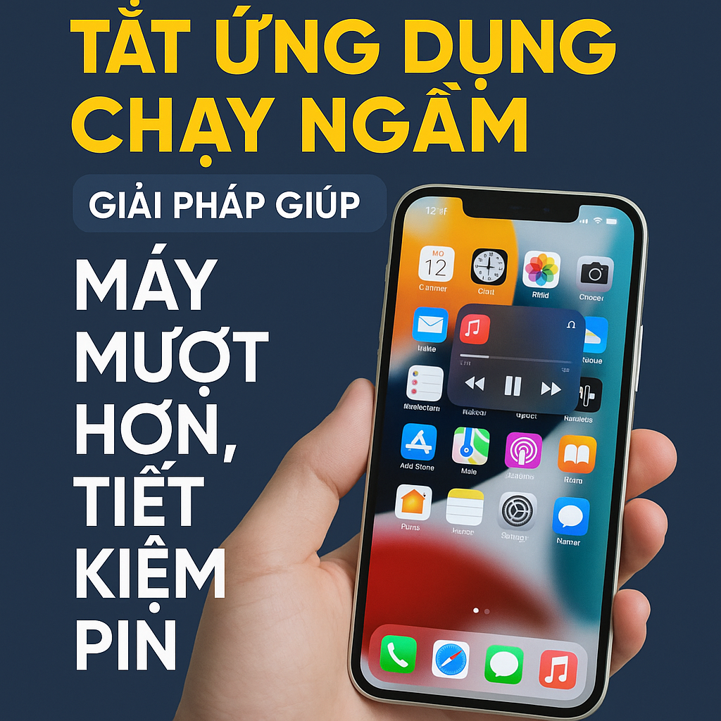 Tắt Ứng Dụng Chạy Ngầm Trên iPhone – Giải Pháp Giúp Máy Mượt Hơn, Tiết Kiệm Pin (2025)