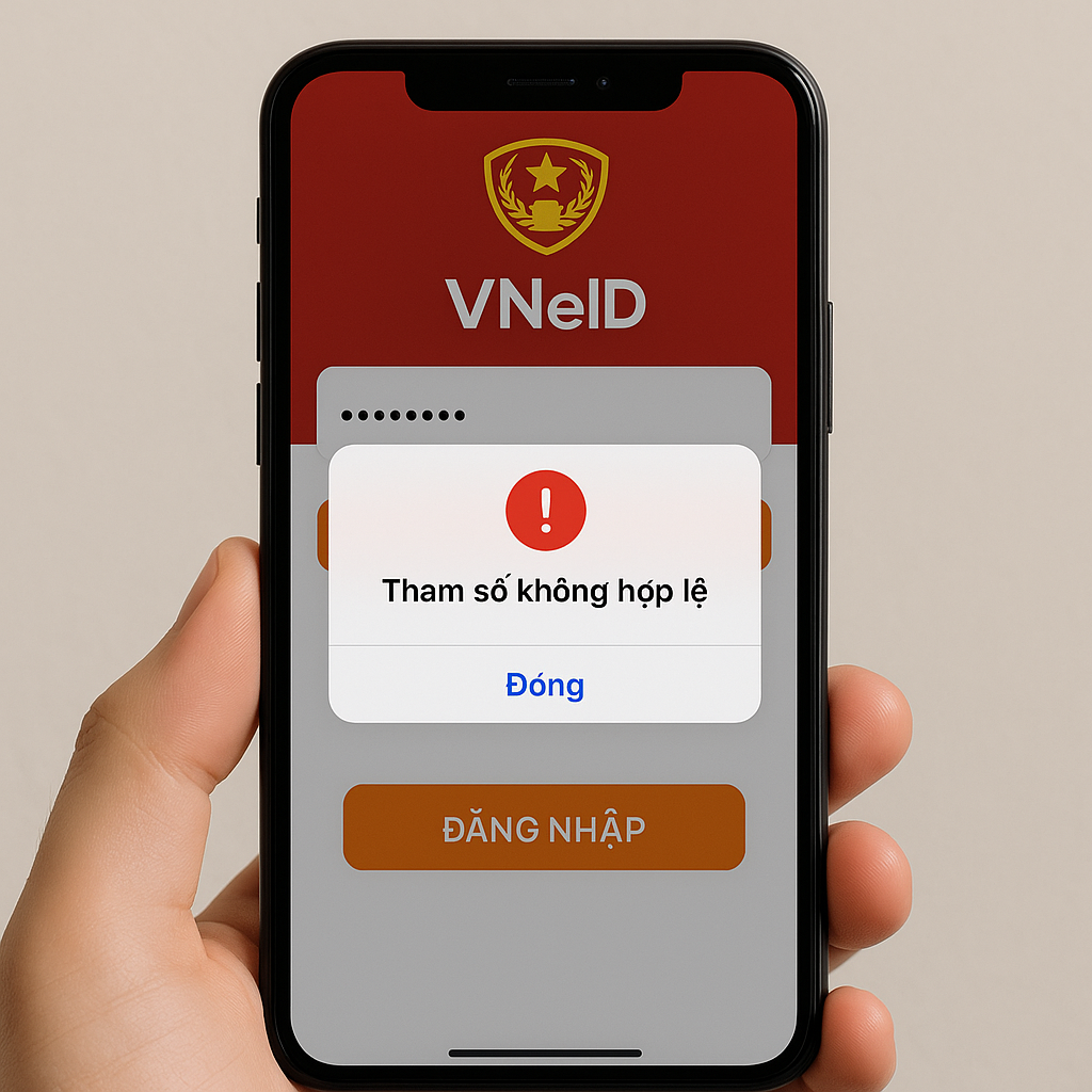 Tham số không hợp lệ VNeID là gì? Cách xử lý nhanh để đăng nhập lại