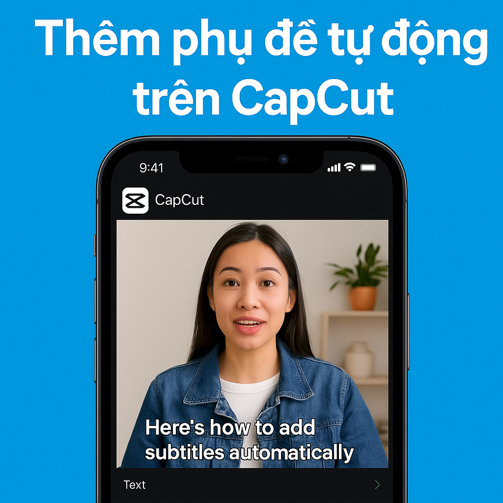 Thêm phụ đề tự động trên CapCut – Nhanh, chính xác, không cần gõ tay