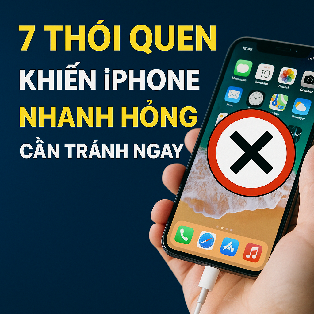 7 Thói Quen Khiến iPhone Nhanh Hỏng – Cần Tránh Ngay Trước Khi Quá Muộn