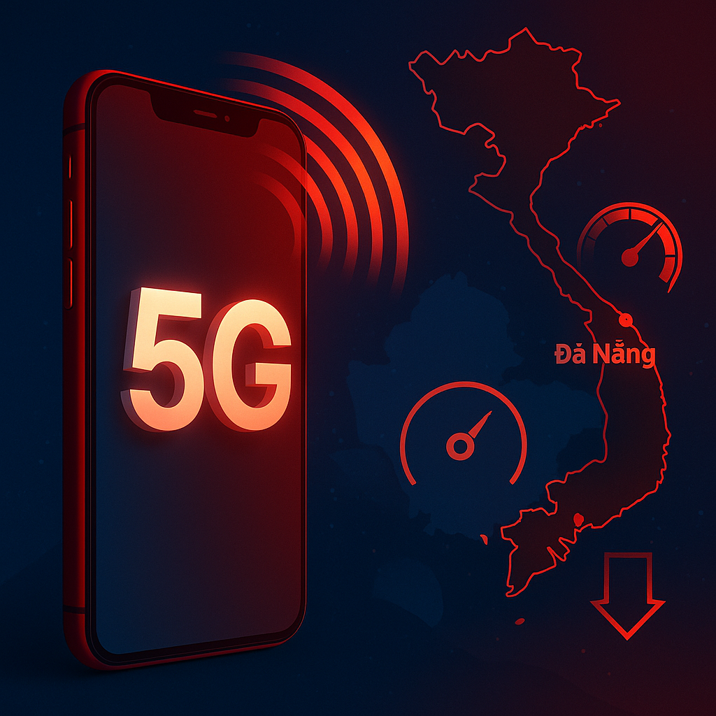 Tốc độ mạng 5G tại Việt Nam đạt kỷ lục mới – Viettel dẫn đầu, Đà Nẵng vượt mặt TP.HCM