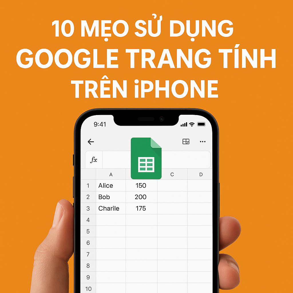 Tổng hợp 10 mẹo sử dụng Google Trang Tính trên iPhone – Dành cho dân văn phòng & học sinh