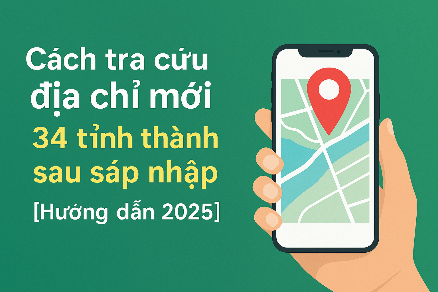 Cách tra cứu địa chỉ mới 34 tỉnh thành sau sáp nhập nhanh chóng