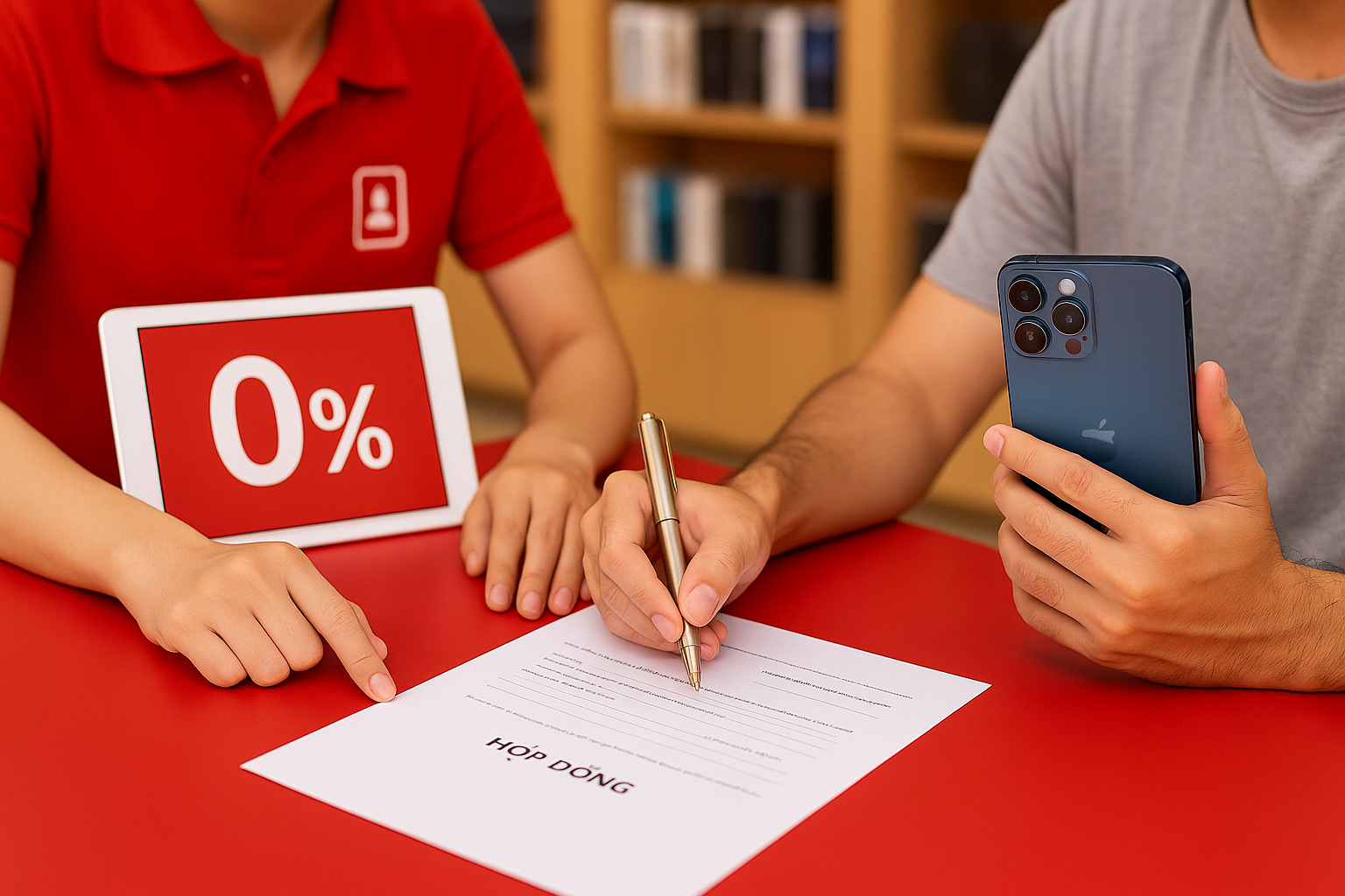 Trả góp điện thoại 0% tại Thái Bình