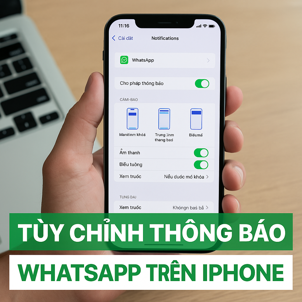 Tùy chỉnh thông báo WhatsApp trên iPhone để không bỏ lỡ tin quan trọng