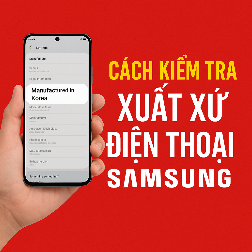 Cách kiểm tra xuất xứ điện thoại Samsung cực dễ - Hướng dẫn đơn giản từ Di Động 3 Tốt