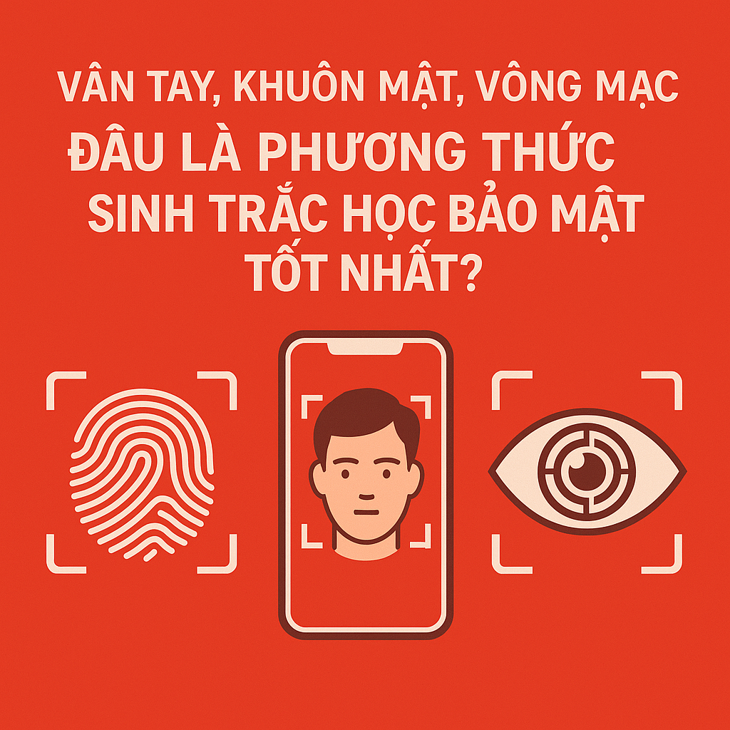 Vân tay, khuôn mặt, võng mạc – đâu là phương thức sinh trắc học bảo mật tốt nhất?