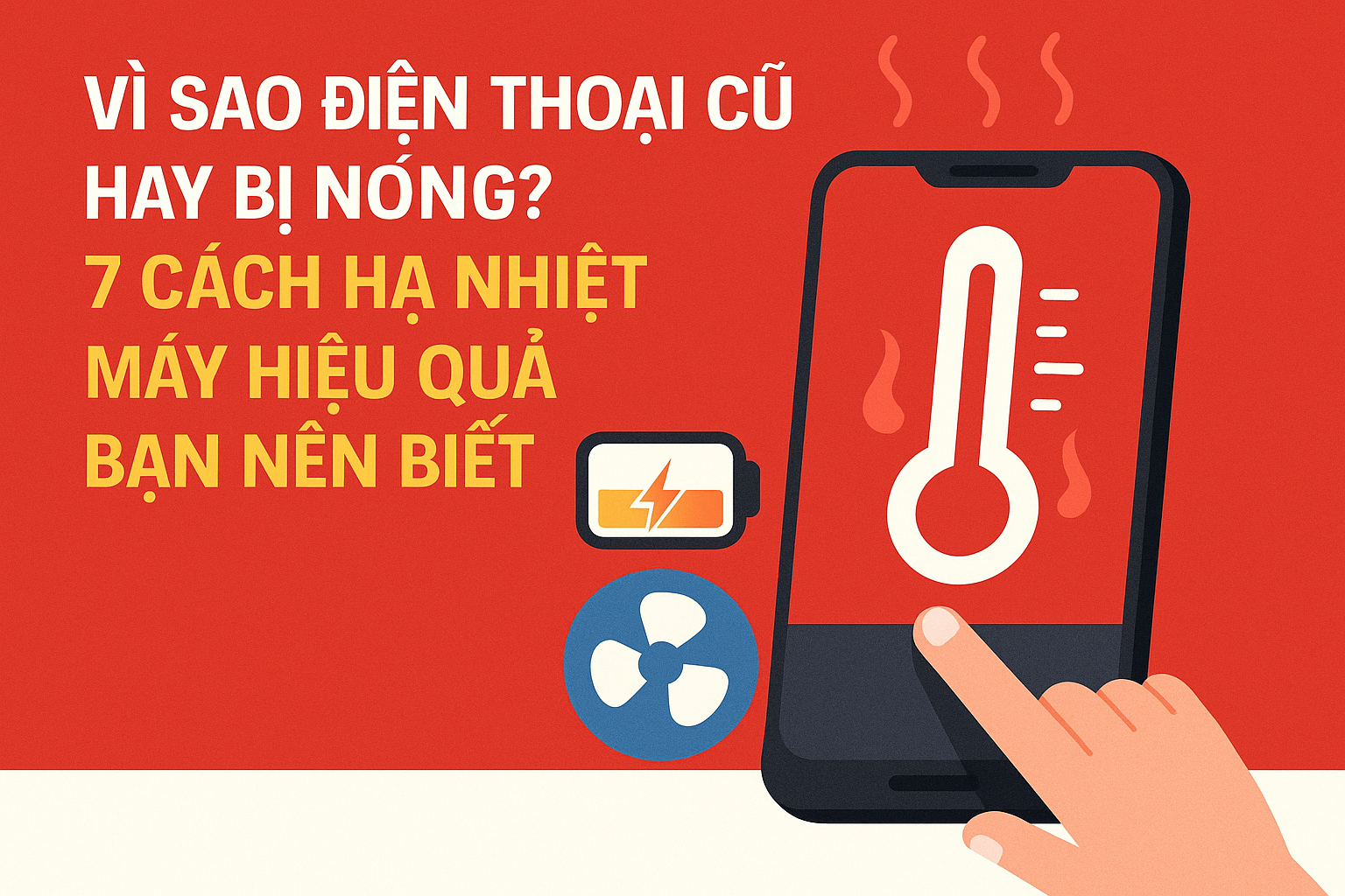 Vì sao điện thoại cũ hay bị nóng? 7 cách hạ nhiệt máy hiệu quả bạn nên biết