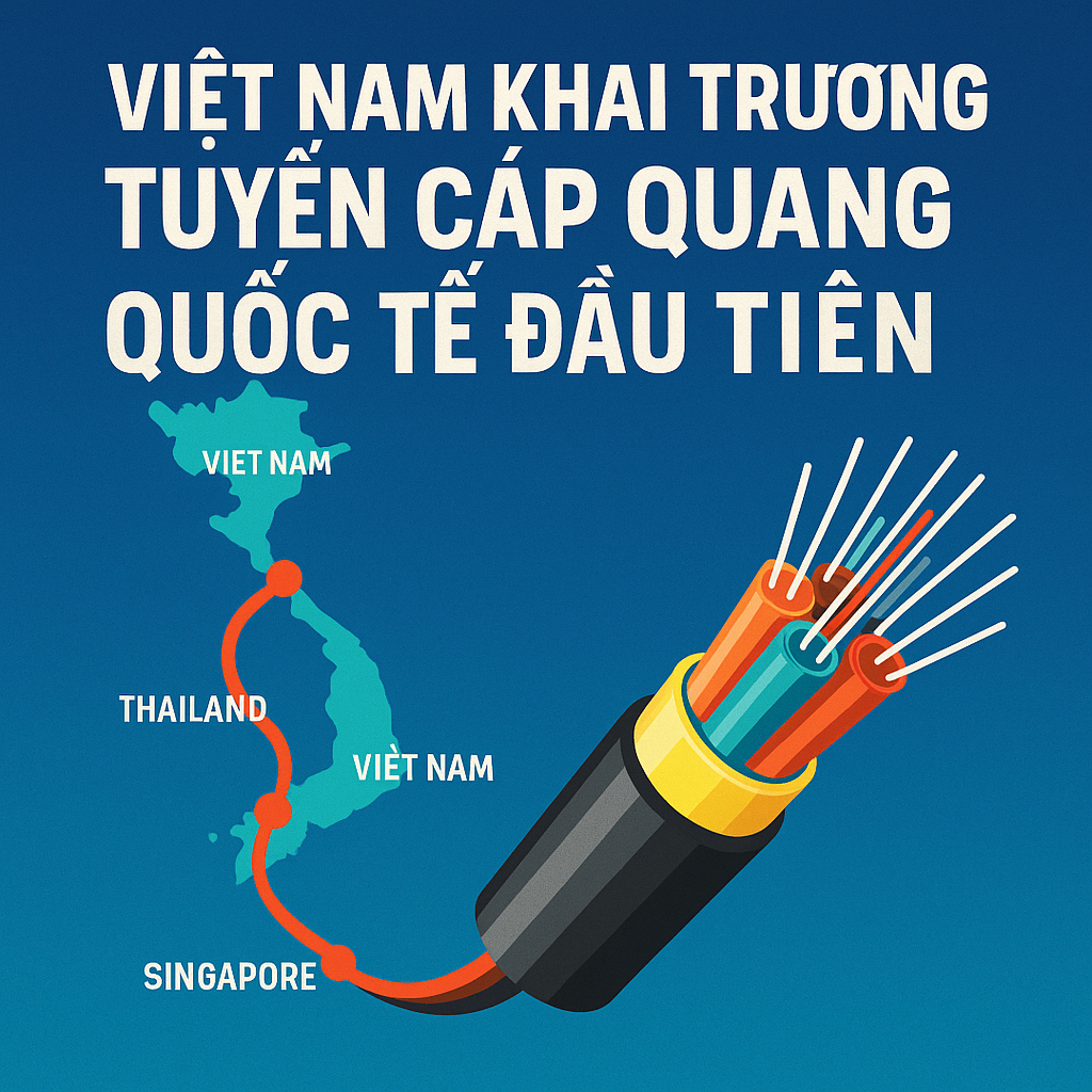 Việt Nam khai trương tuyến cáp quang quốc tế đầu tiên do người Việt làm chủ