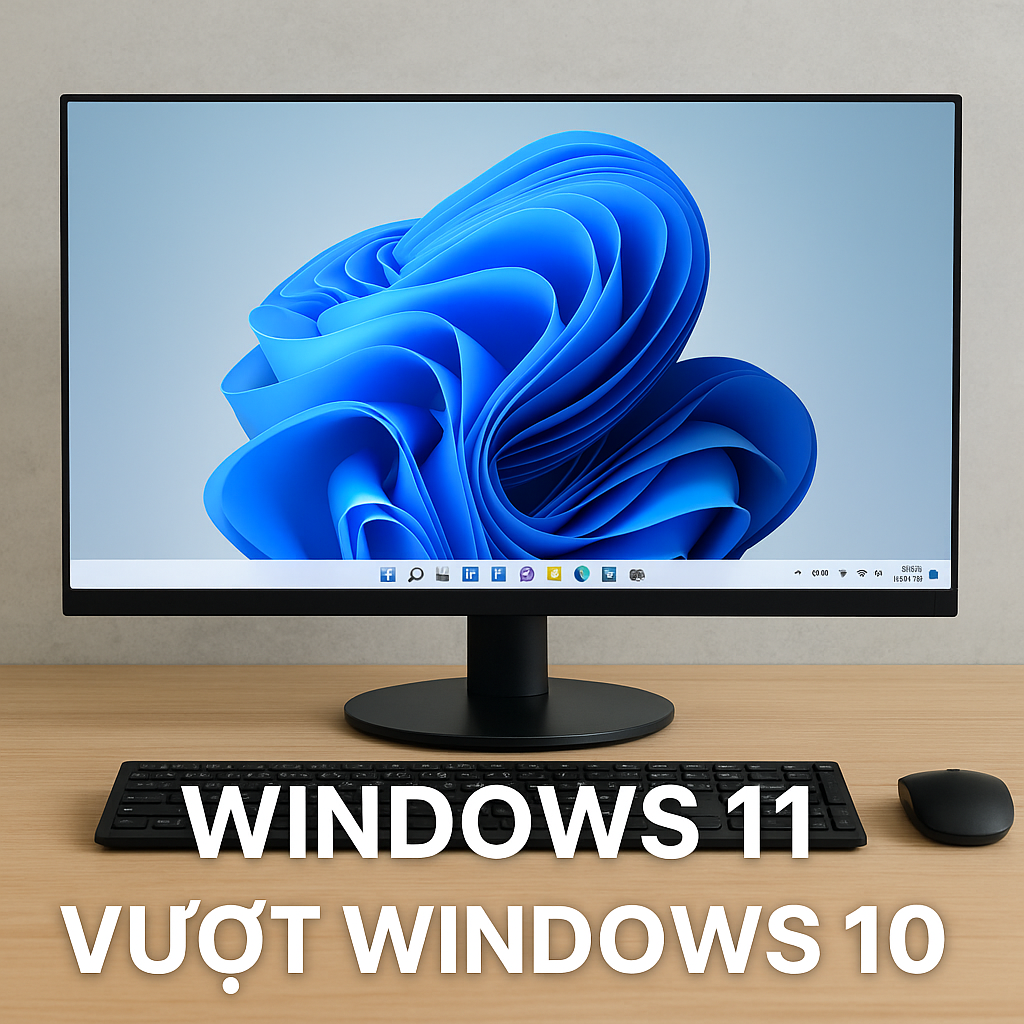 Windows 11 chính thức vượt Windows 10: Xu hướng nâng cấp mới trên máy tính toàn cầu