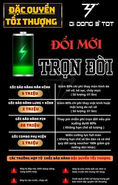 3 Tốt Care + – Gói Bảo Hành Mở Rộng Toàn Diện Tại Di Động 3 Tốt