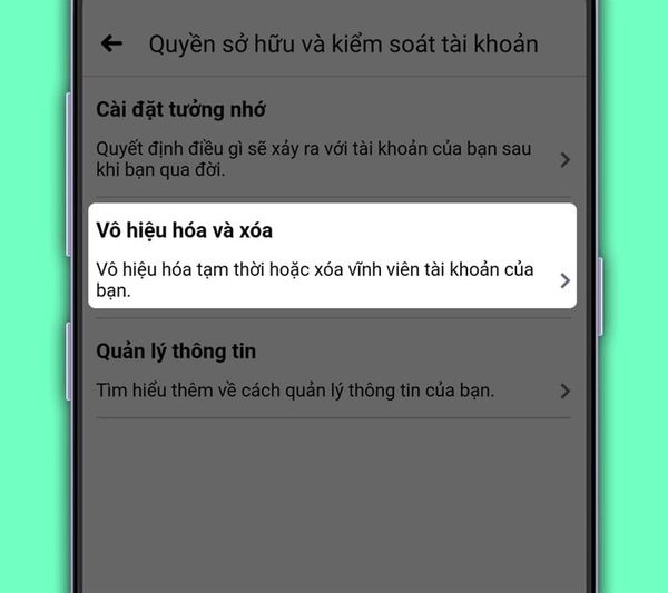 Hướng Dẫn Xóa hoặc Vô Hiệu Hóa Tài Khoản Facebook Nhanh Chóng, Đơn Giản - Di Động 3 Tốt