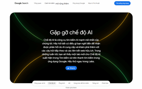 Google chính thức giới thiệu Chế độ AI mới trong công cụ Tìm kiếm
