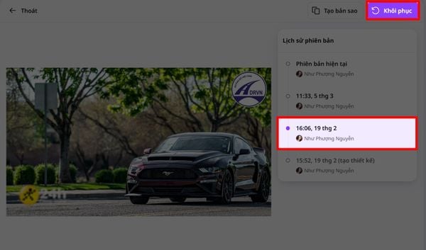 Hướng dẫn cách xem lại lịch sử chỉnh sửa trên Canva