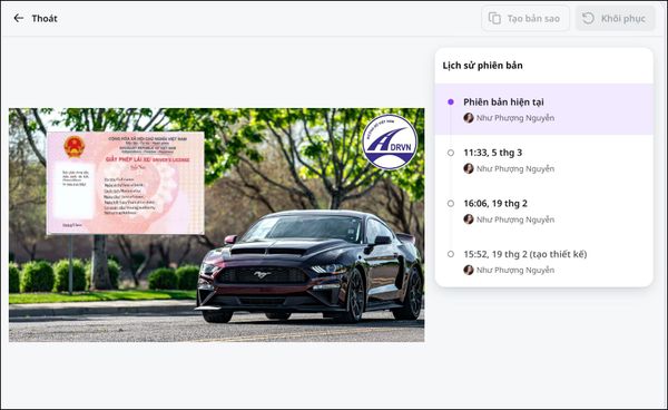 Hướng dẫn cách xem lại lịch sử chỉnh sửa trên Canva