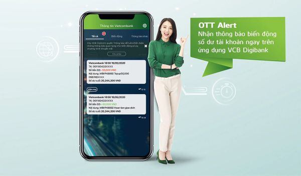 Hướng dẫn bật thông báo số dư bằng giọng nói trên Vietcombank- Di Động 3 Tốt