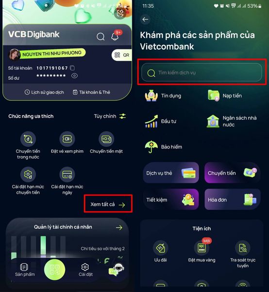 Hướng dẫn bật thông báo số dư bằng giọng nói trên Vietcombank- Di Động 3 Tốt