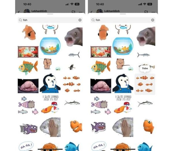 Cách lấy sticker con cá TikTok vui nhộn đang viral 2025