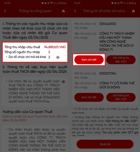 Hướng dẫn kiểm tra xem bạn có nộp dư – nợ thuế thu nhập cá nhân không, cực nhanh trên điện thoại
