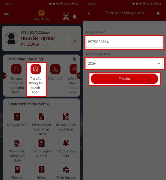 Hướng dẫn kiểm tra xem bạn có nộp dư – nợ thuế thu nhập cá nhân không, cực nhanh trên điện thoại