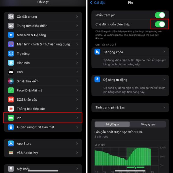 Bật Chế Độ Tiết Kiệm Pin