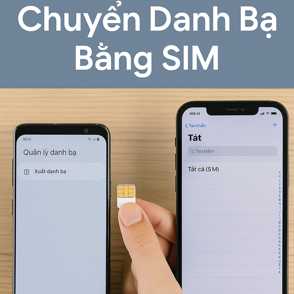Hình ảnh hướng dẫn cách chuyển danh bạ từ Samsung sang iPhone bằng SIM card