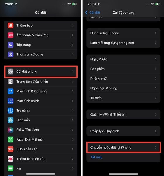 Đặt Lại Tất Cả Cài Đặt Trên iPhone
