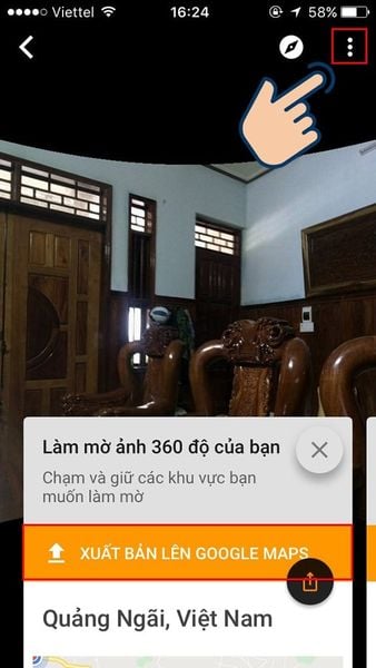 chế độ xem phố Google Maps trên điện thoại
