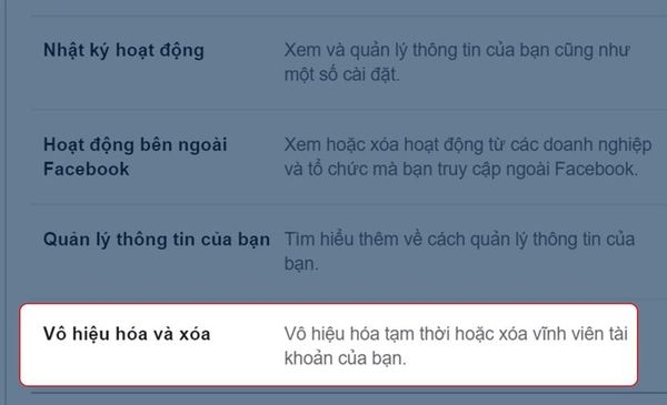 Hướng Dẫn Xóa hoặc Vô Hiệu Hóa Tài Khoản Facebook Nhanh Chóng, Đơn Giản - Di Động 3 Tốt