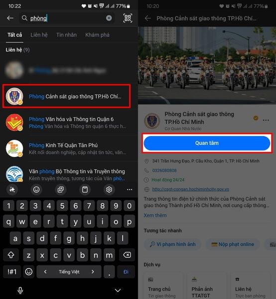 Hướng dẫn cách kiểm tra phạt nguội và nộp phạt hành chính online qua Zalo