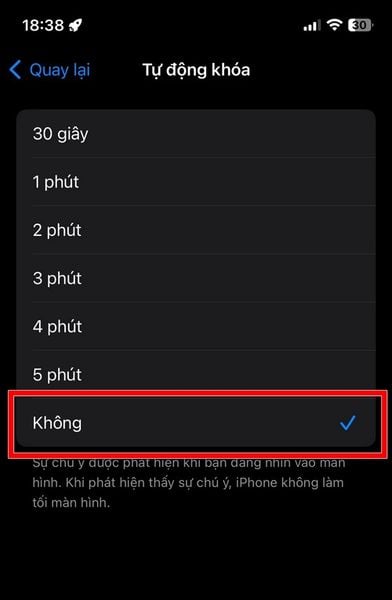 Hướng dẫn cài đặt thời gian tắt màn hình iPhone đơn giản, tiết kiệm pin & tăng bảo mật