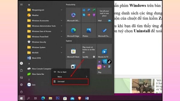 Cách gỡ cài đặt Zalo trên máy tính Windows đơn giản và triệt để nhất