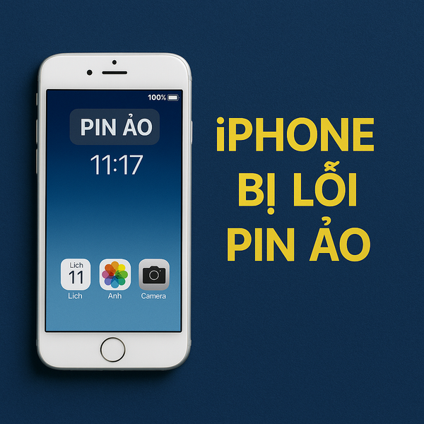 Màn hình iPhone hiển thị phần trăm pin không ổn định