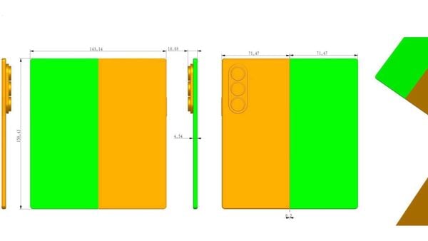Hình ảnh quảng bá Galaxy Z Fold 7 với độ mỏng 4,54mm khi mở – thiết kế siêu mỏng, hiện đại, màn hình lớn gập và cụm camera tinh tế