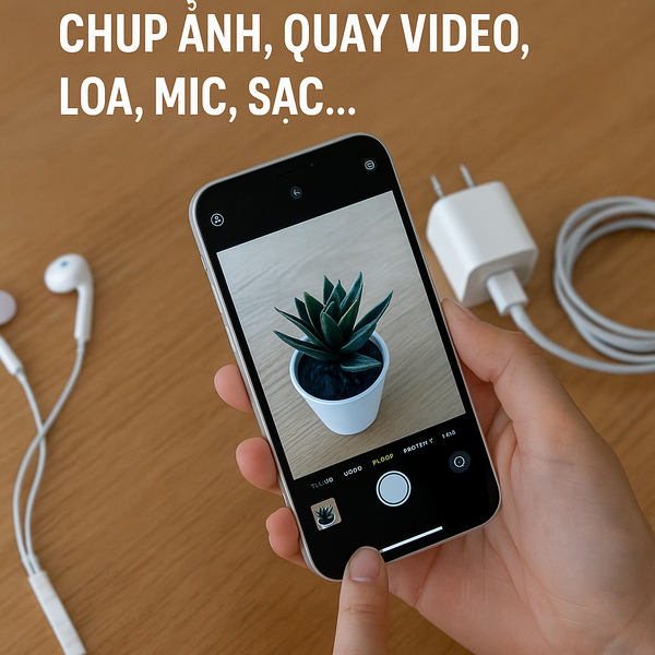 Kiểm tra tính năng cơ bản của iPhone cũ tại Thái Bình – test chụp ảnh, quay video, loa, mic và sạc trước khi mua